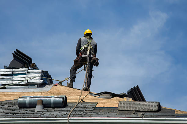 Professional Gutter Installation technician working in Parksville, SC